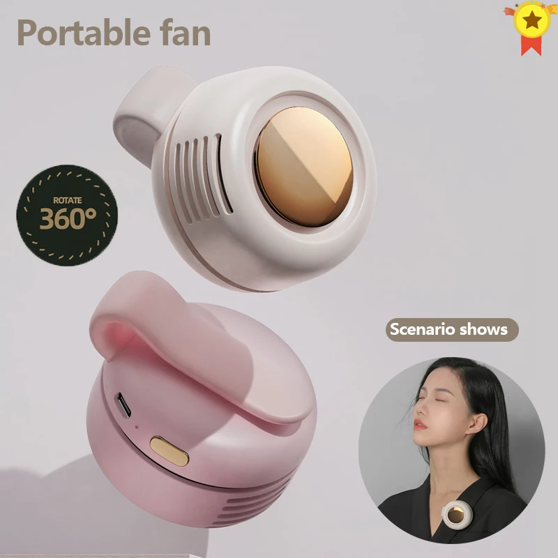 Portable USB Clip-On Fan – Personal Mini Rechargeable Fan with Adjustable Clip, 3-Speed, 900mAh Battery, for Indoor & Outdoor Use